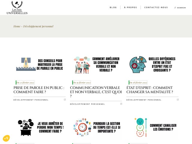 Les lois universelles - développement personnel