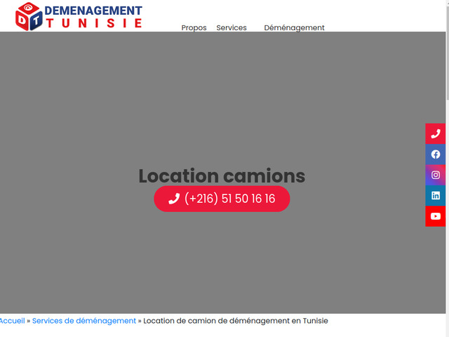 Location de camion de déménagement à prix pas chers