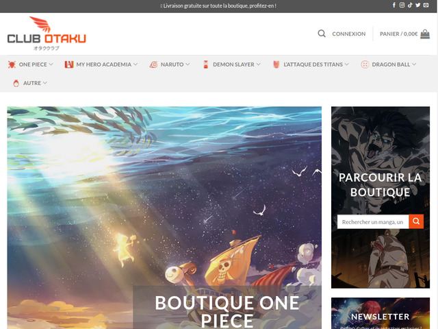 Clubotaku.fr - Boutique de figurines, de vêtements et d'accessoires manga