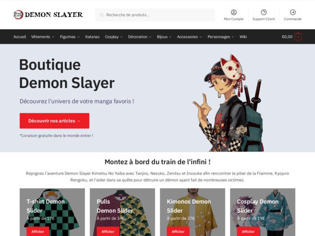 Boutique demon slayer