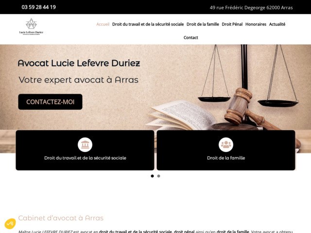 Avocat Lucie Lefevre Duriez à Arras