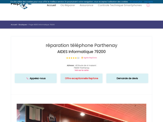 Réparation de téléphone à Parthenay