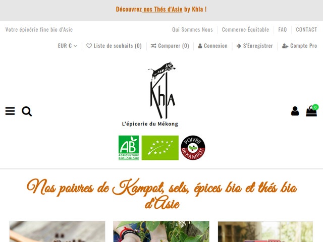 Khla l'épicerie du Mékong : thé en vrac bio