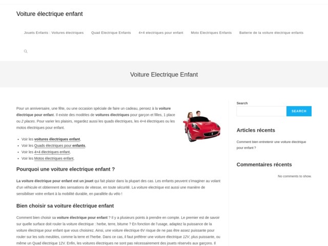 Voiture électrique enfant