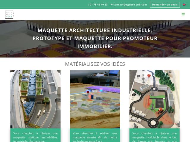 Maquette architecture, maquettiste Paris Lille, agence Cub