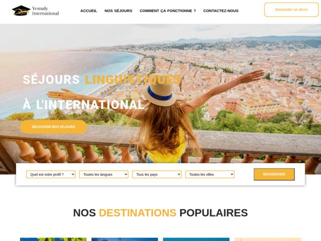 Yestudy International : Séjour linguistique