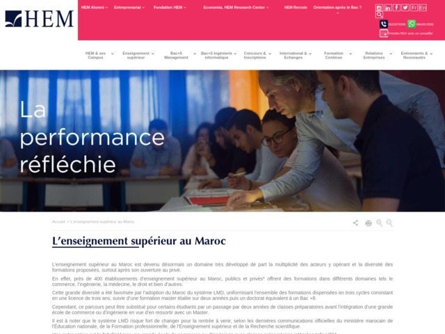 L'enseignement suprieur au Maroc