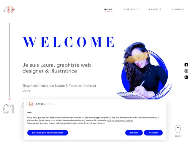 Laura graphiste web designer illustratrice freelance Tours 37 Indre & Loire