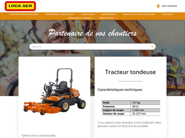 Tracteur tondeuse