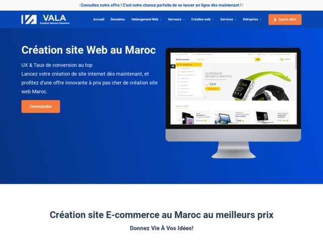 Création site web Maroc