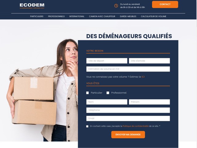 Entreprise de déménagement pour particuliers et professionnels