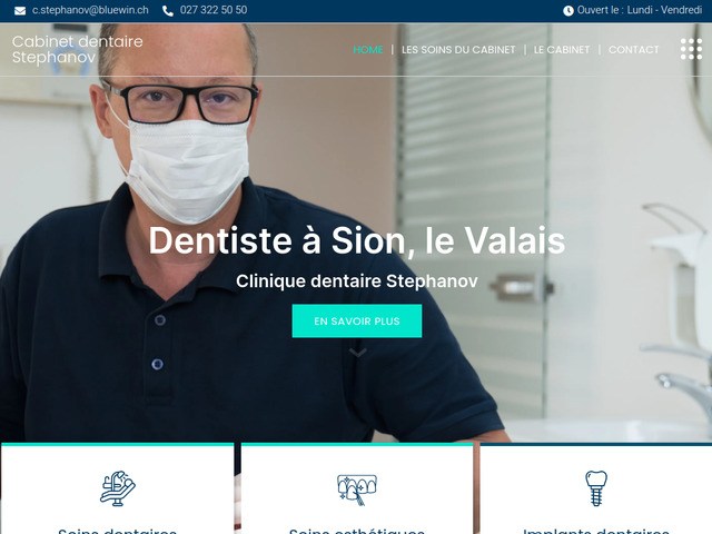 Dentiste sion clinique dentaire stephanov le valais
