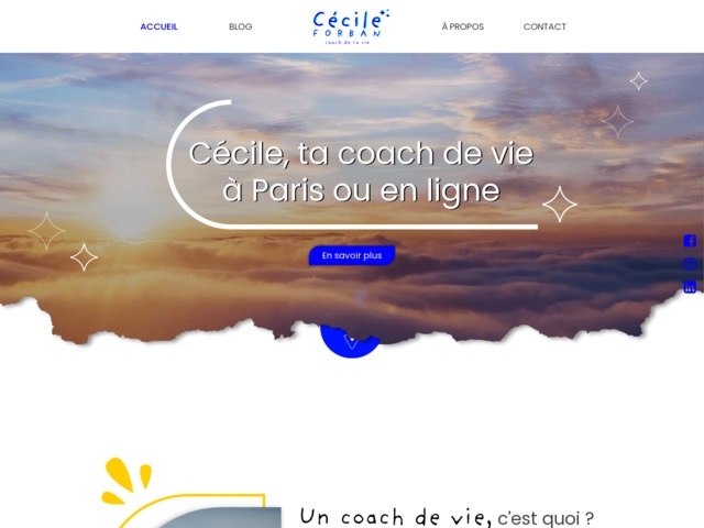Cécile, ta coach de vie à Paris ou en ligne
