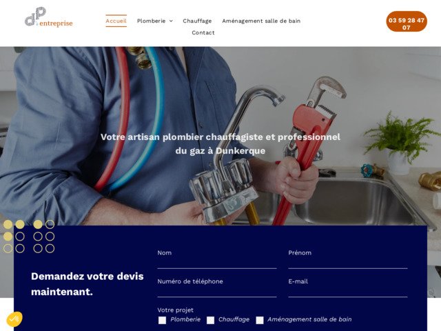 Plombier chauffagiste à Dunkerque - DP Entreprise