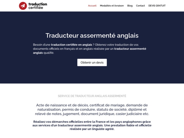 Traducteur assermenté anglais
