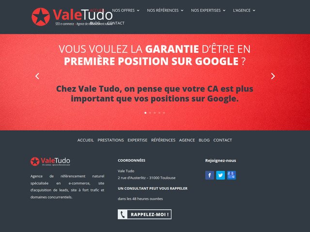 Vale Tudo, une agence 100% SEO