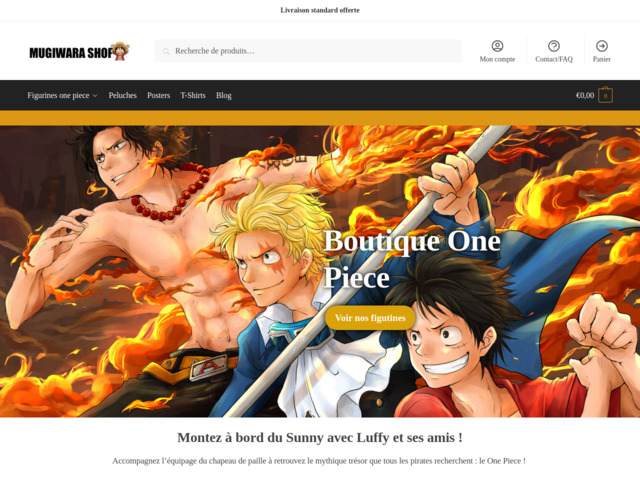 Les meilleurs figurines One Piece, décoration et cosplay mugiwara-shop.com