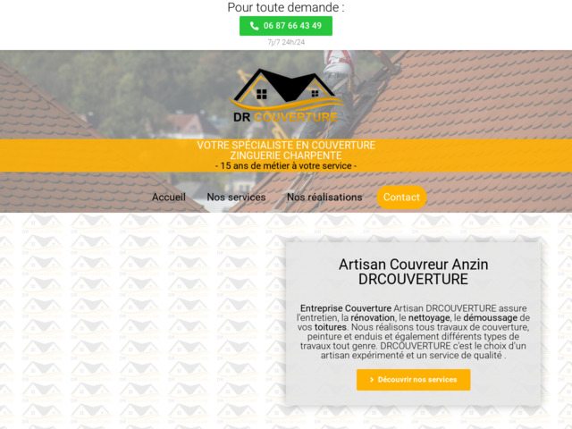Couvreur Anzin artisan Drcouverture