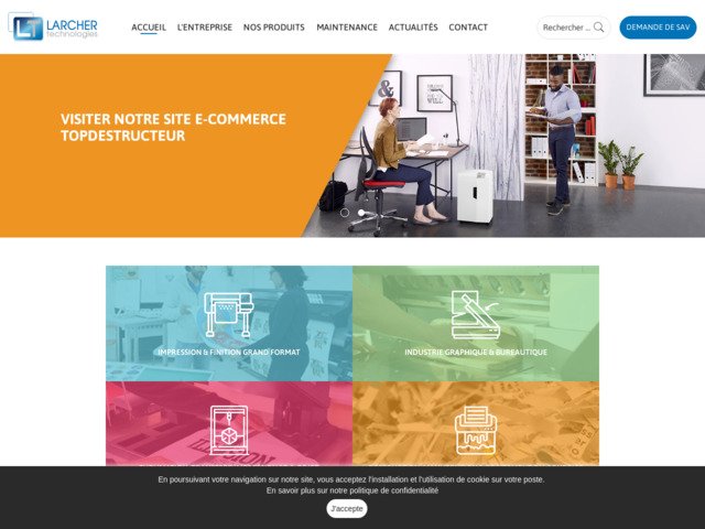Vente et maintenance de matériels d'impression : Larcher Technologies