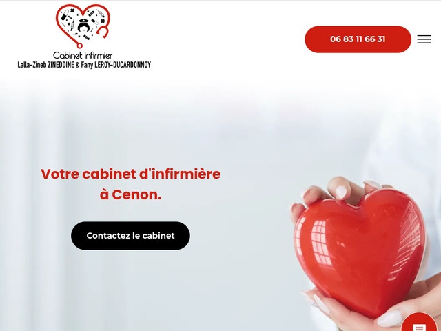 Un infirmier en pose de perfusion à Cenon