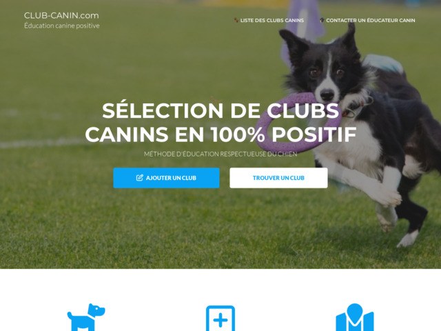 Listing de clubs canins en positif