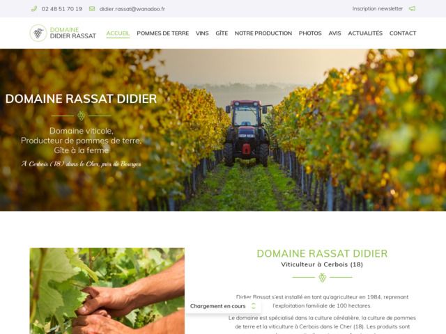 Domaine Didier Rassat : domaine viticole, producteur de Quincy AOC