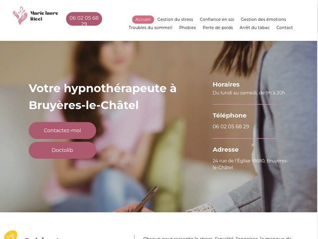 Séances d'hypnose pour traiter les phobies chez Marie-Laure Ricci