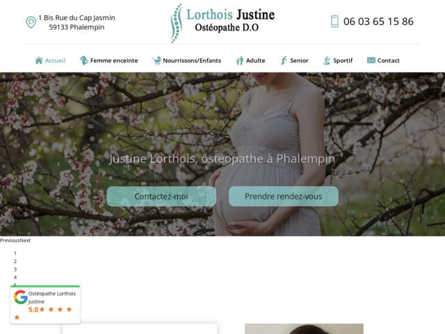Ostopathe Justine Lorthois  Phalempin