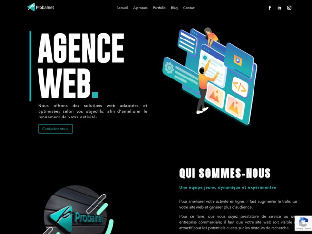 Création et référencement des sites web | probalnet