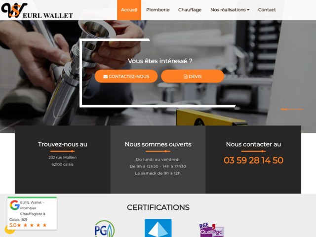 Plombier chauffagiste à Calais