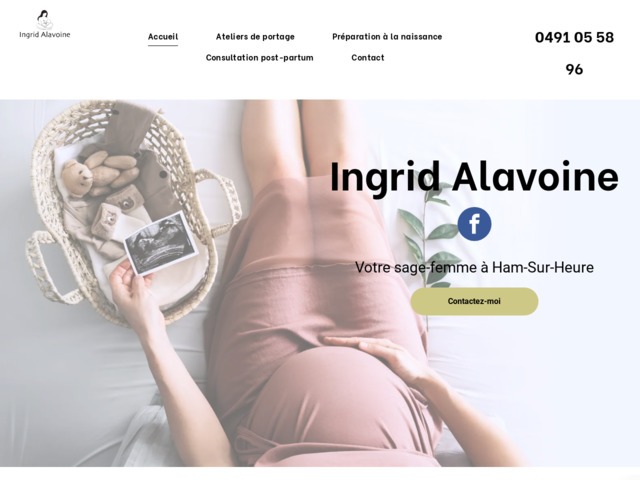 Consultation post-partum à domicile, Ingrid Alavoine