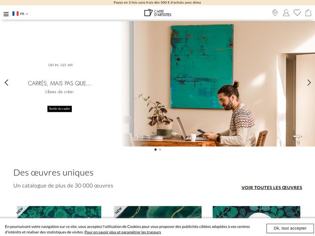 Achat oeuvre d'art - carré d'artistes