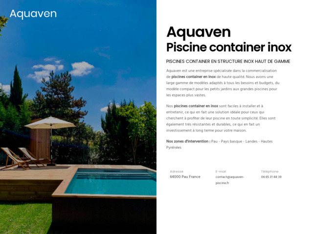 Aquaven piscine container
