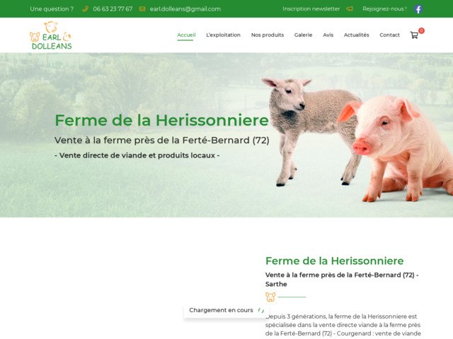 Ferme de la herissonnire : vente  la ferme et produits locaux sarthe 72