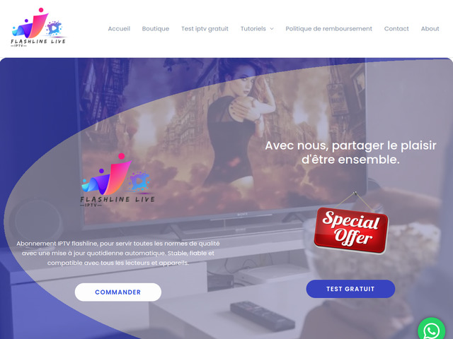 Abonnement iptv flashline, le meilleur fournisseur iptv en Europe.