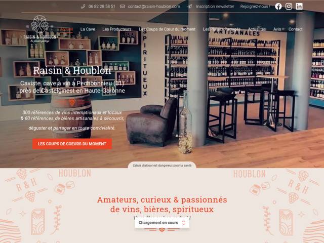 Raisin & Houblon : Caviste  Pechbonnieu (31) proche Castelginest