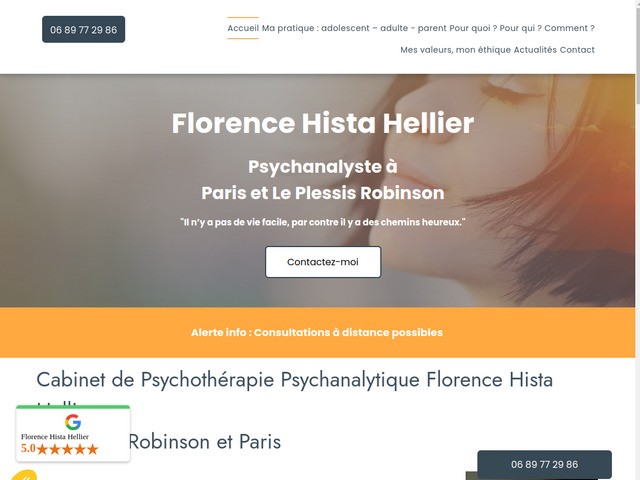 Psychothrapeute pour parents  le plessis robinson