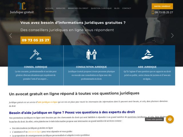 Contactez un avocat en ligne gratuitement