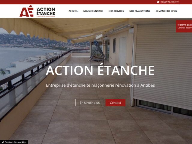 Entreprise étanchéité antibes - action etanche