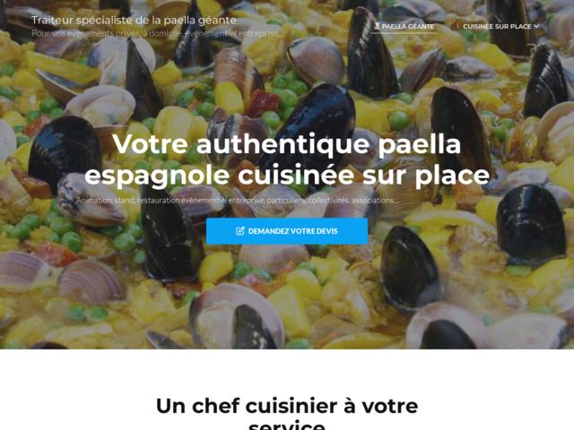 Traiteur paella espagnole à domicile