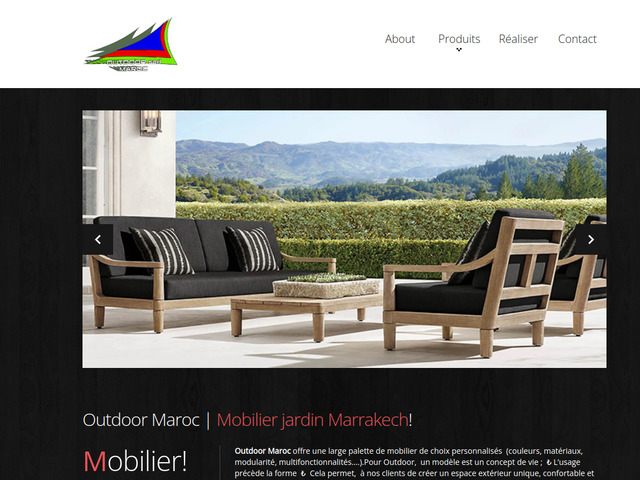 Mobilier jardin marrakech