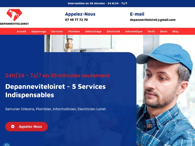 Depanneviteloiret - 5 services indispensables