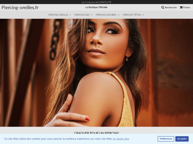 Découvrez notre sélection de piercings de qualité - exprimez votre style