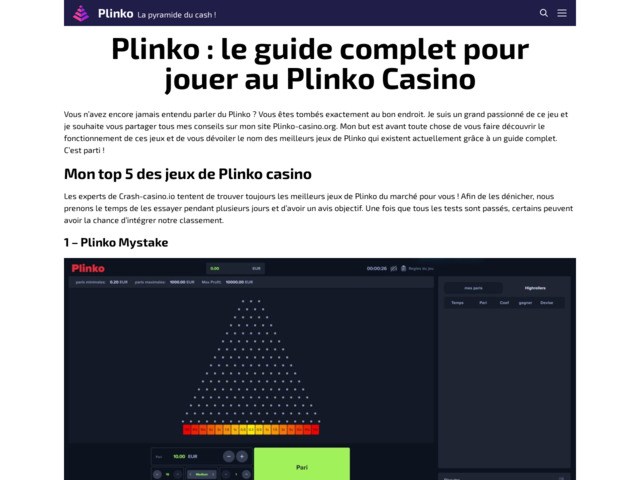 Plinko casino