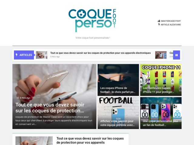 Coque perso foot : un blog original qui parle de coque de téléphone