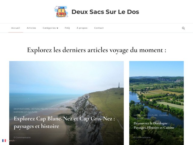Deux sacs sur le dos