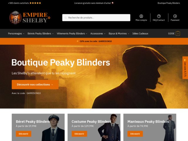 Boutique peaky blinders