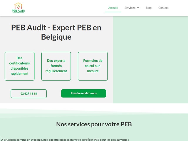PEB Audit - votre expert PEB certifi  Bruxelles et en Wallonie