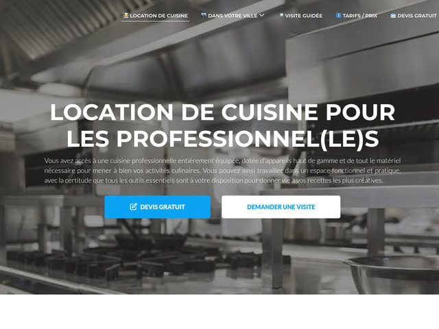 Immobilier commercial : location de cuisines professionnelles