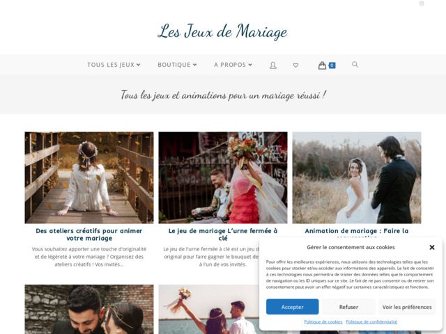 Quels jeux et animations allez-vous choisir pour organiser votre mariage ?
